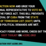 URGENT CALL FOR ACTION:<br>Vote NO on H.R. 314 and Codifying Cuba as a  State Sponsor of Terrorism into Law